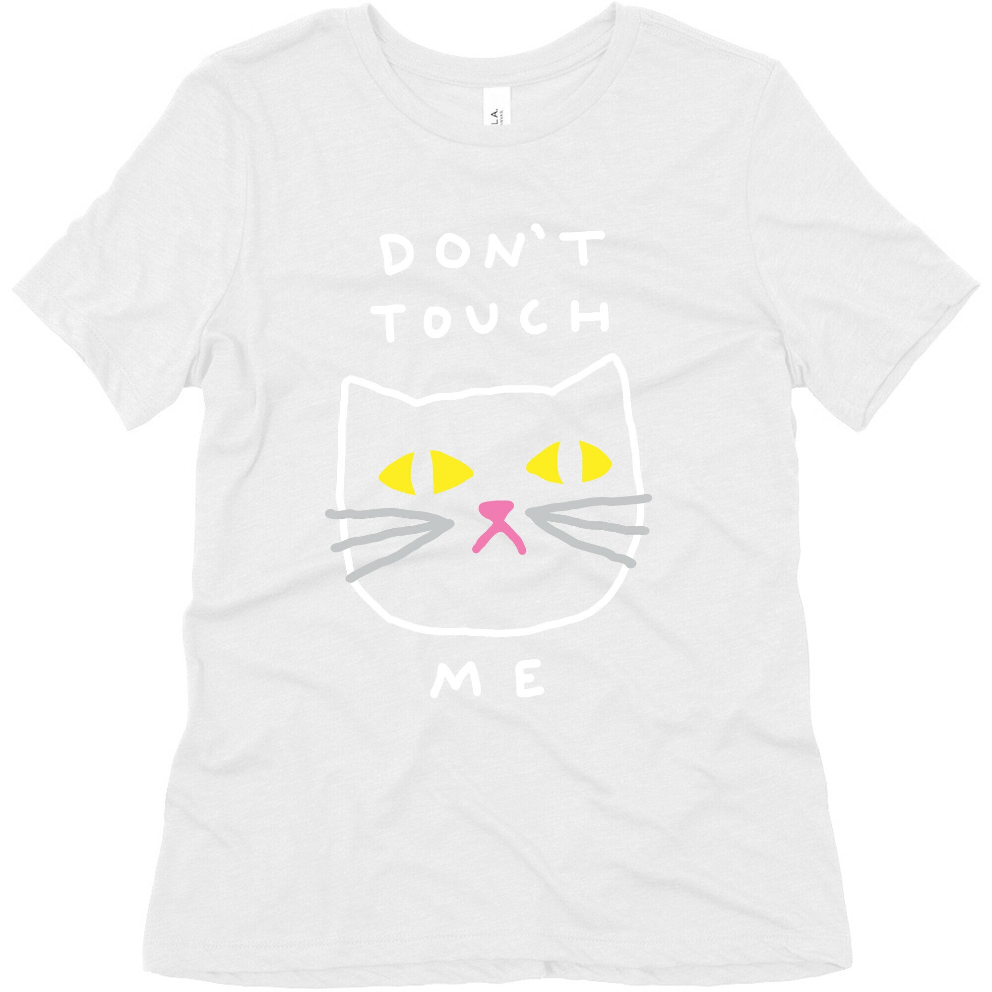 Don't Touch Me Cat Women's Triblend Tee